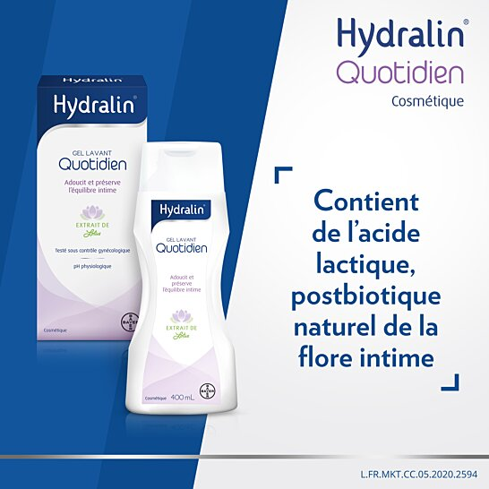 Hydralin Quotidien Gel Lavant 400ml Equilibre Intime